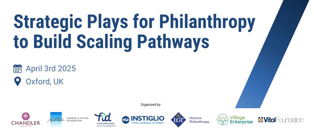 Strategic Plays for Philanthropy to Build Scaling Pathways: Key takeaways from the event 