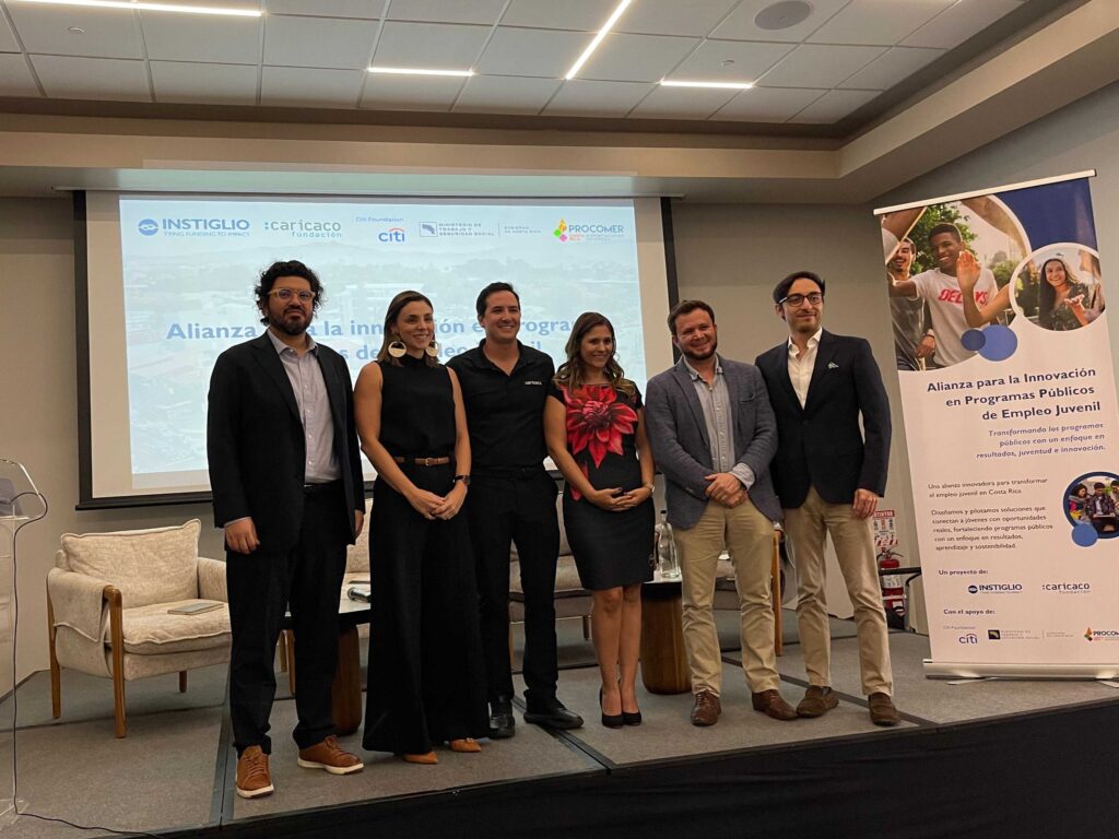 Fundación Caricaco e Instiglio impulsan una alianza para transformar el empleo juvenil en Costa Rica